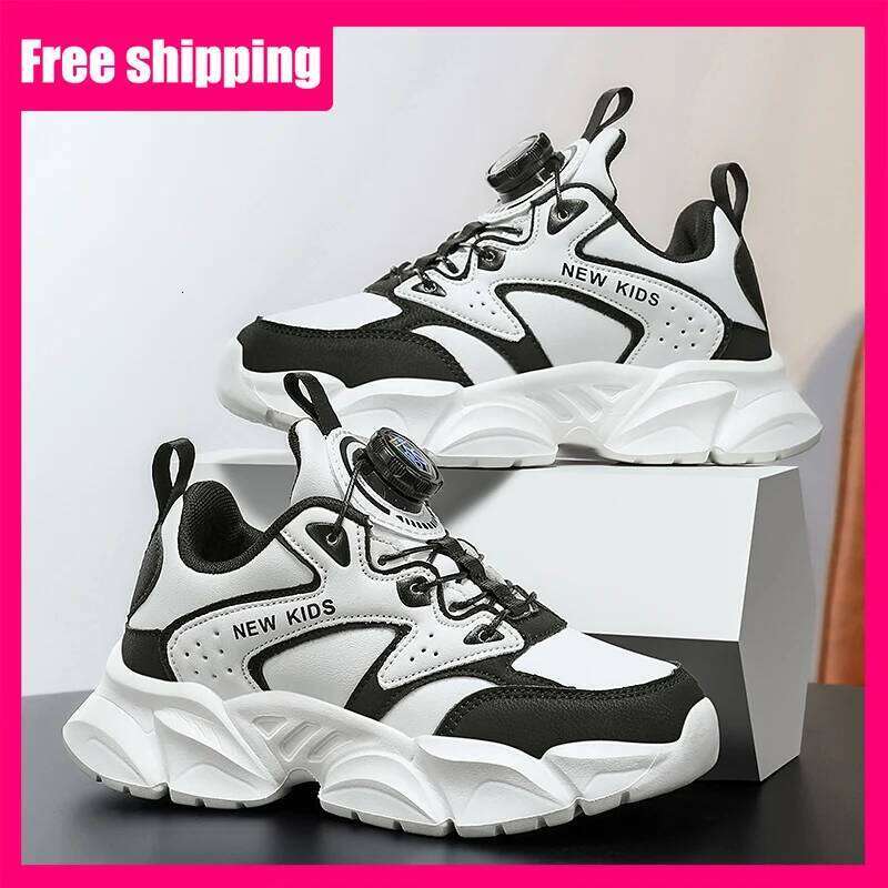 Children Trendy Comfort Breathable Leather Summer Fitness Sports 2026 New Fashion Mesh Running Shoes for Kids 26W0224