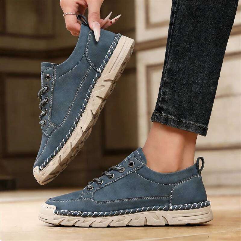 Trendy Women's Red Flat Durable Wear-resistant Fashionable Slip-on Casual Shoes Lightweight Spring Autumn Couple Loafers