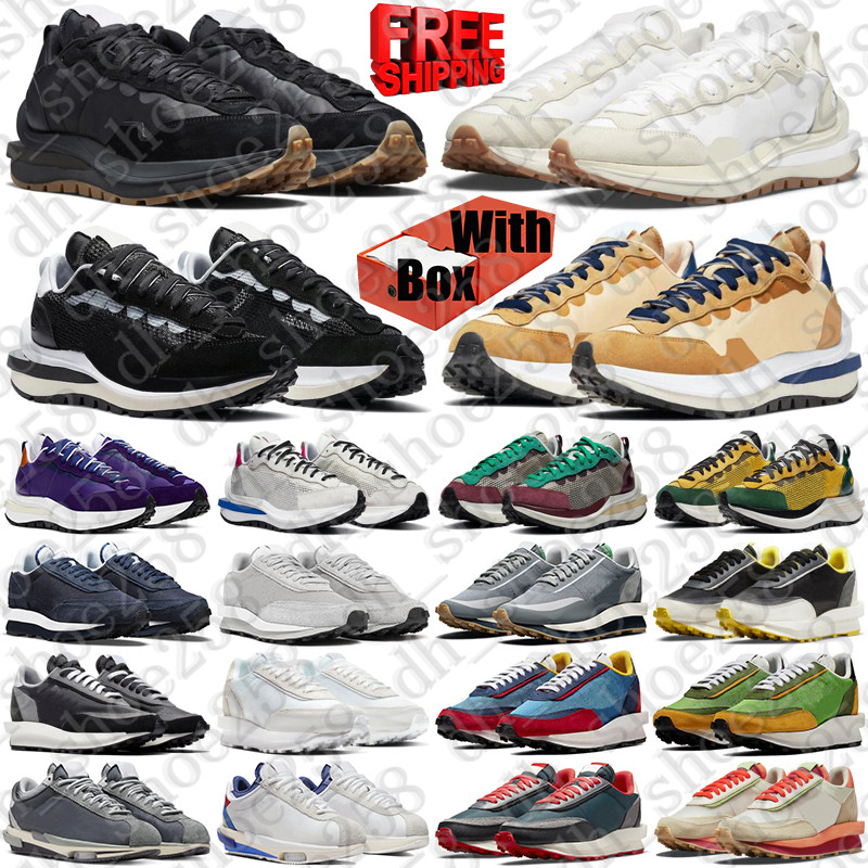 Free Shipping With Box sacai sacais waffle vaporWaffle designer running shoes sneakers for mens womens LDWaffle ldv Pure Platinum men Outdoor trainers