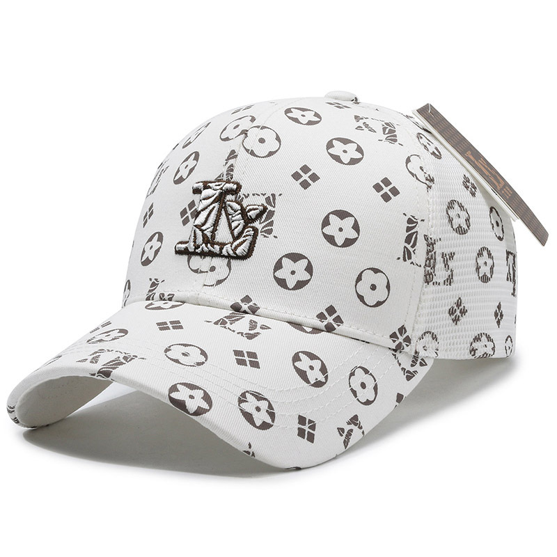 2026 Luxury Cap Men Adjustment Baseball Women Caps Hats High Quality Women Fitted Caps Fashion Flower Embroidery Breathable Caps Wholesale
