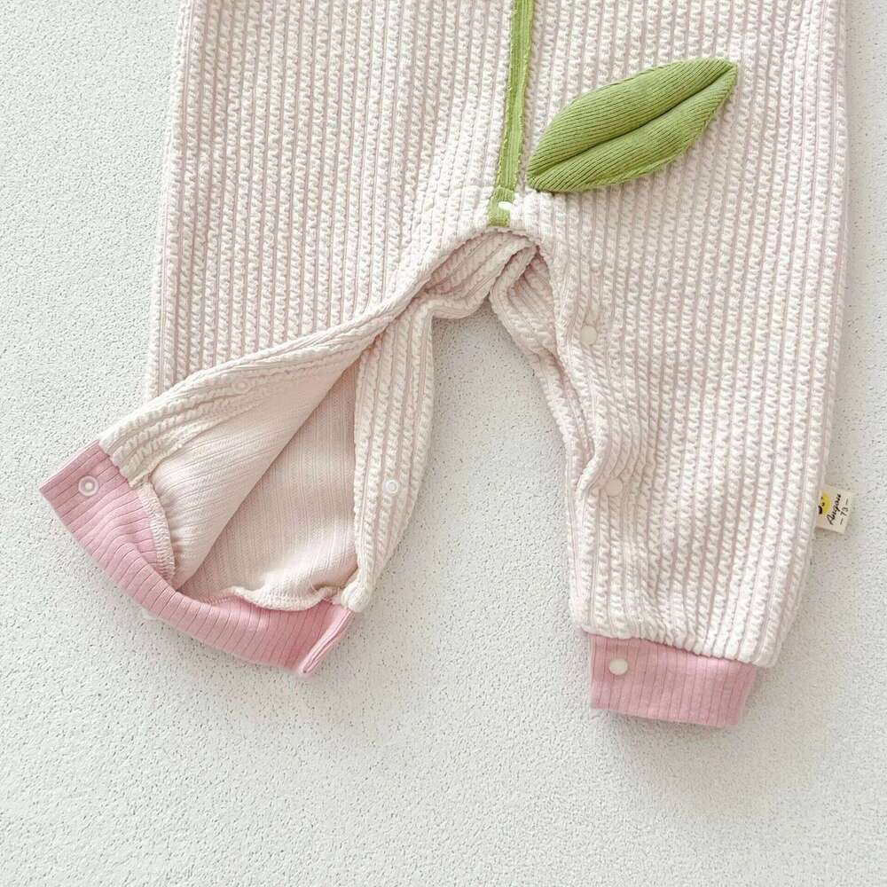 Autumn Newborn Infant Girls Lapel Flower Romper Lovely And Sweet Doll Collar Rompers Kids Onepiece Fashion Baby Clothing 26H0224