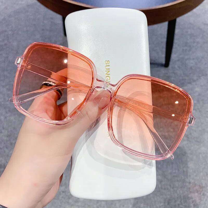 2025 Vintage Square Women's Sunglasses Luxury Designer Sun Glasses Classic Eyeglasses Lady UV400 Big Frame Mirror Oculos De Sol 26W0224