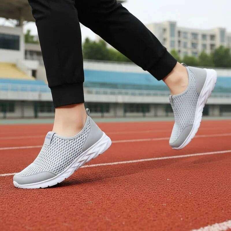 MAEDEF Men's Sneakers Mesh Breathable Tennis Sports Men Casual Flats Loafers Walking Lightweight Mens Running Shoes