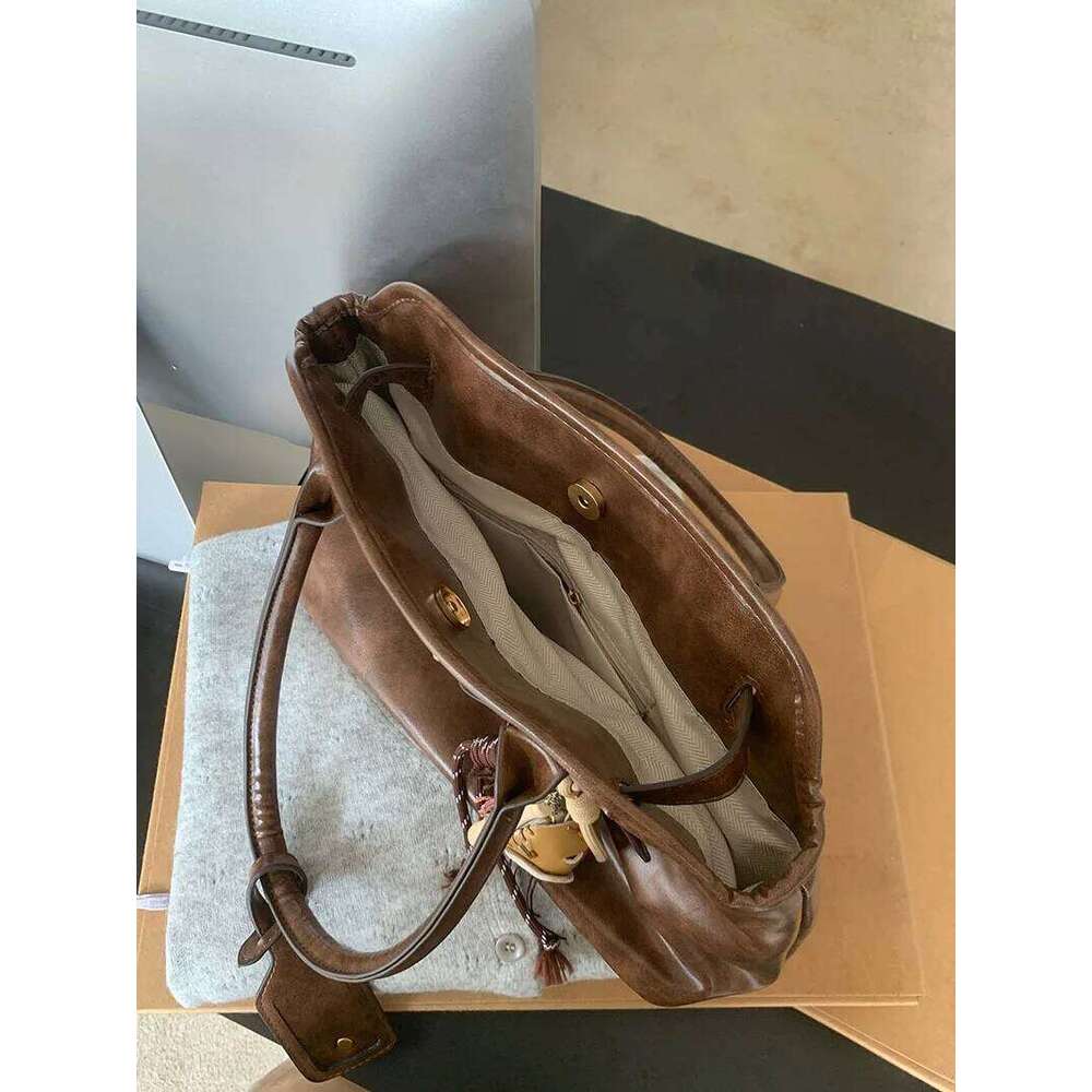 CGCBAG Vintage Luxury Tote Casual Lage Capacity Women's Shoulder Bag Simple Commuting PU Leather Ladies Handbags Z260224