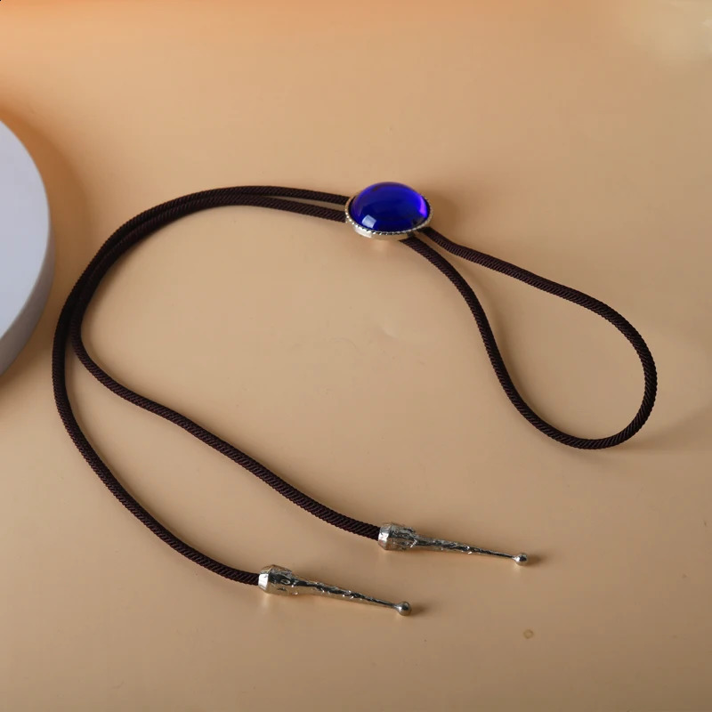 The Ancient Magus Bride Ainsworth Elias Cosplay Cross Necklace Blue Gem Pendant Model Toy Gift Collection Bolo Tie Anime 260120