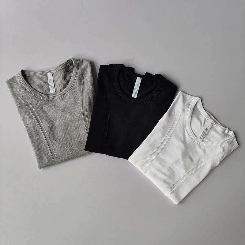 Women's Shirt V-neck Yoga Crop Long Sleeve Elastic Quick Dry Pilates Fitness Sports Top Winter Gym Clothes 26Y0224