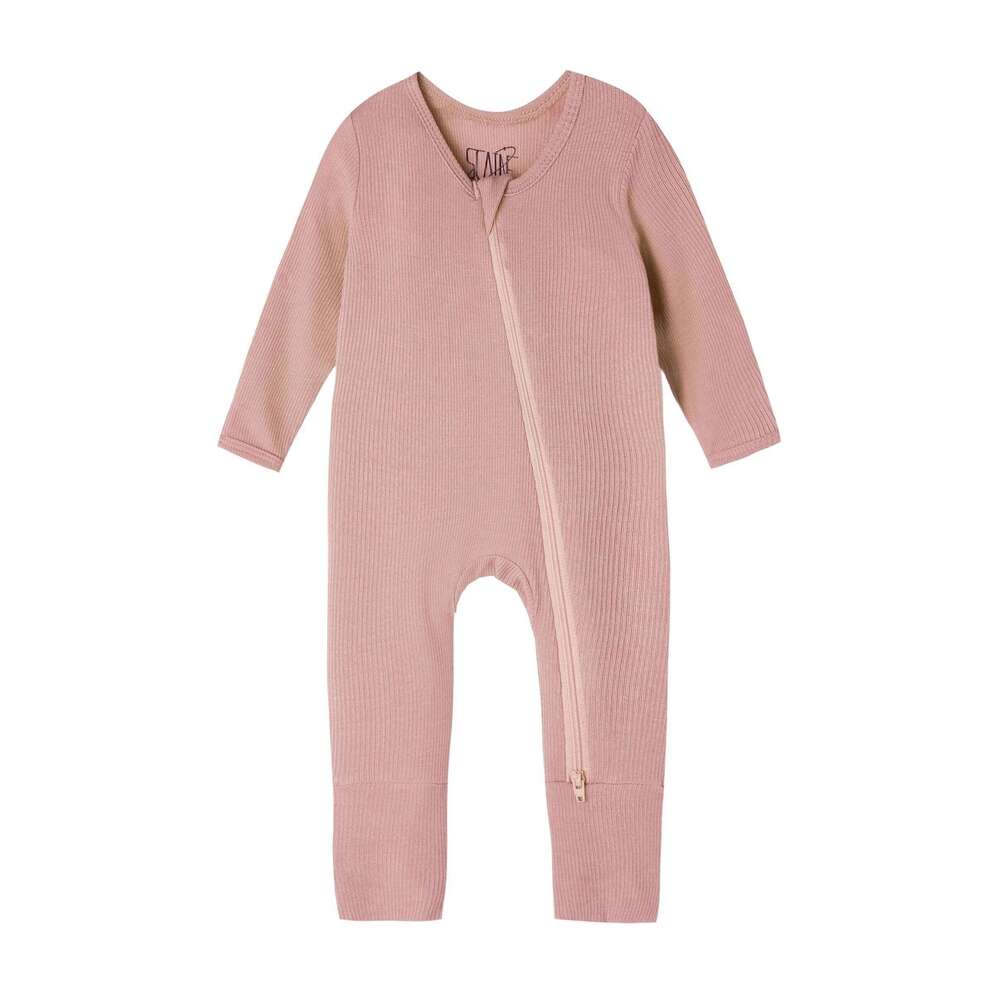 Ultra-soft bamboo fibre baby romper suit Zip fastening For indoor and outdoor wear Baby clothing 26H0224