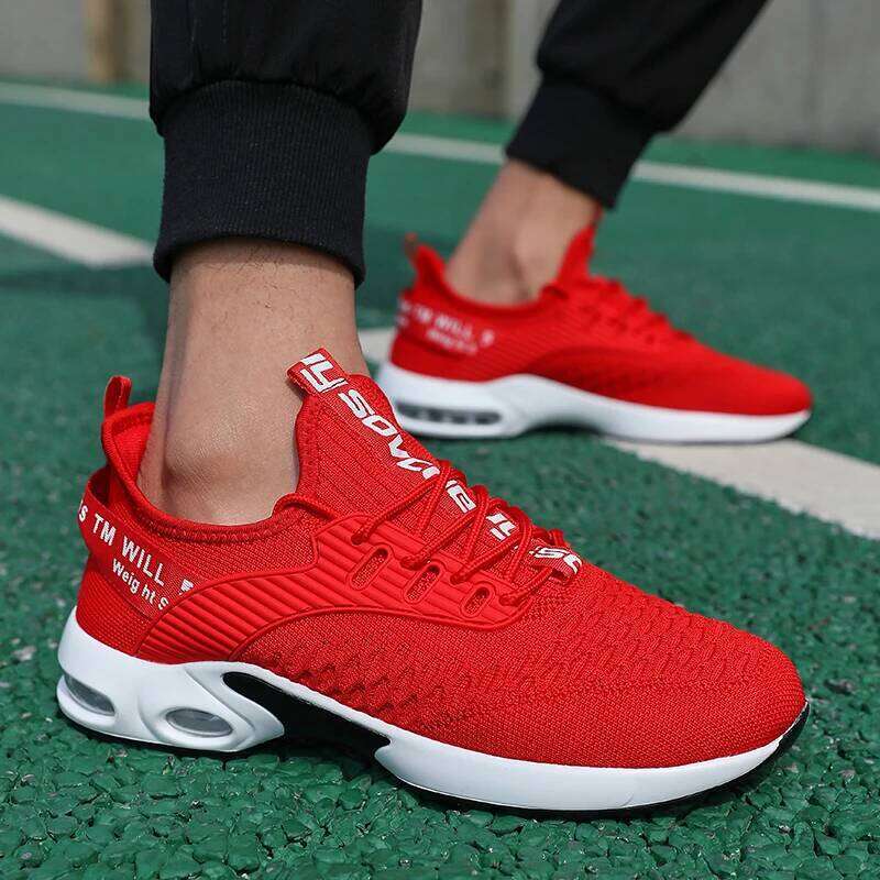 Summer Men's Running Man Designer Lightweight Mesh Sneaker Outdoor Non-slip Shock-absorbing High Quality Shoes Tenis Baixo