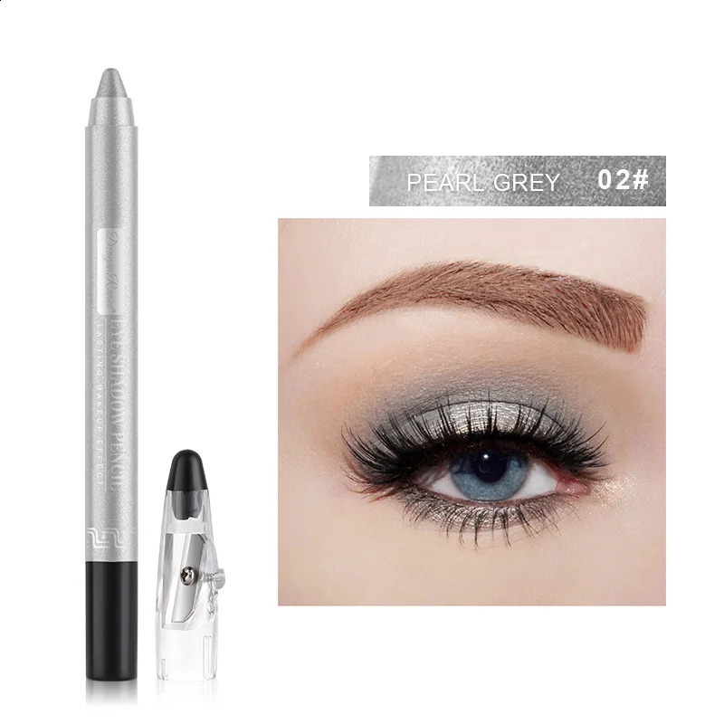 12 Colors Eyeshadow Pencil Waterproof Glitter Matte Nude Eye Shadow Makeup Pigment Cosmetics Blue White Eyeliner Pen Highlighter 260203