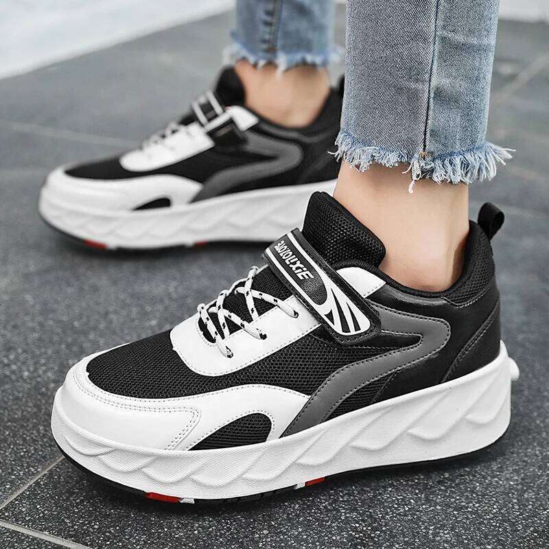 TJR Safe Durable Outdoor with Hidden Wheels for Girls and Boys Skates 2 in 1 Children Roller Shoes 26W0224