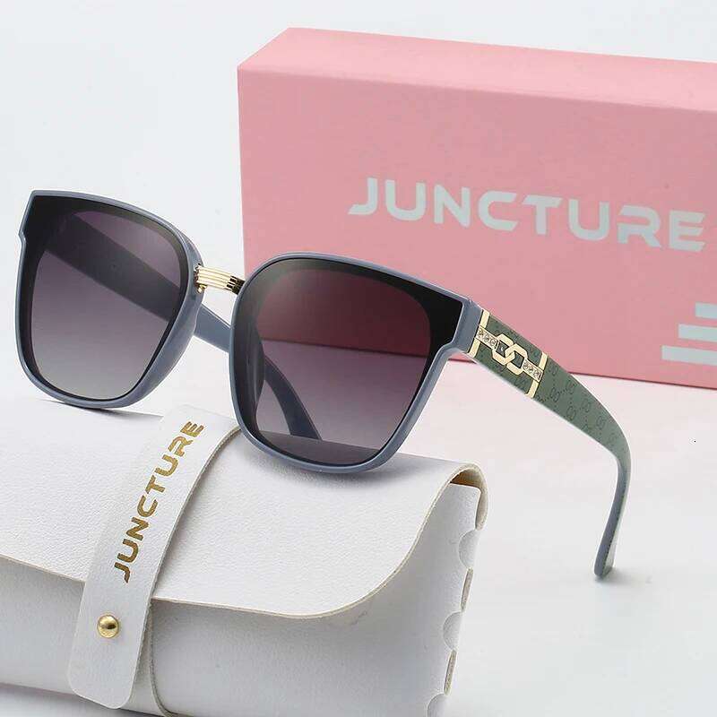 JUNCTURE Cat Eye Vintage Fashion Sun Glasses Big Frame Gradient Lady Party Holiday Gifts Sunglasses for Women 26W0224