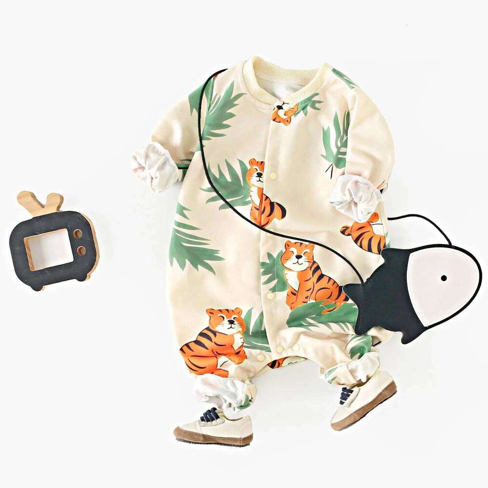 Sanlutoz Infants Jumpsuits Unisex Cute Animal Helloween Autumn Long Sleeve Baby Rompers Clothing 26H0224