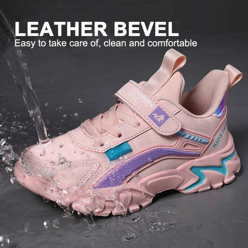 Kids Girls Shoes Running School Casual Sports Breathable Non-slip Sneakers Basketball Children Outdoor Walking Tennis All Season 26W0224