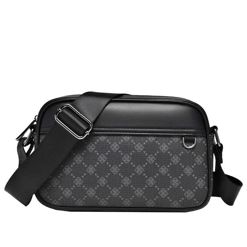 Commuter Men's Bag Printed Casual Travel Waterproof Men's Crossbody Bag PVC Outdoor Lightweight Men's Carry Bag