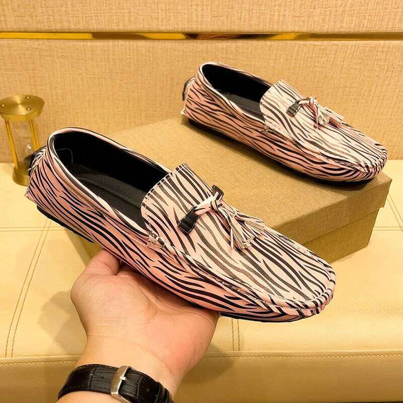 MAEDEF Men's Loafers Big Size 38-48 Soft Comfy Slip-on Mens Casual Leather Moccasin White Driving Men Shoes Footwear