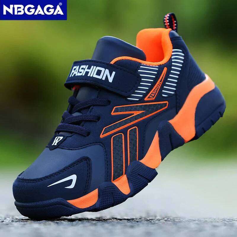 Children Boys Shoes School Sports Fashion Leather For Kids Tennis Casual Sneakers Children's Boy Running 7-12 Years Walking Shoe 26W0224