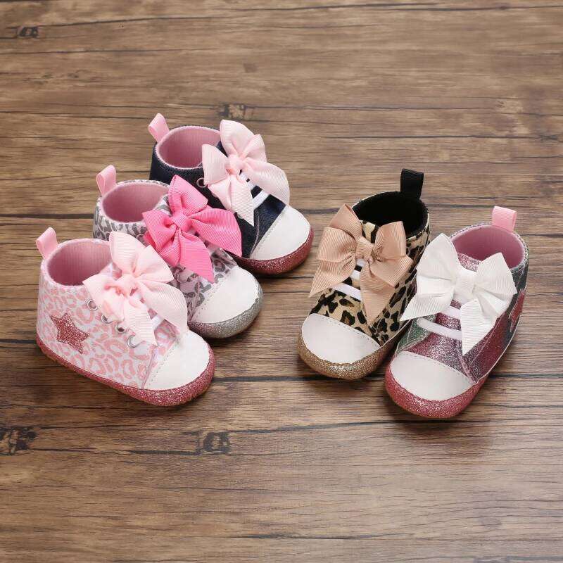 Print Star Sports Canvas Classic Sneakers Newborn Boys Girls First Walkers Infant Toddler Anti-slip Baby Shoes 26Y0224