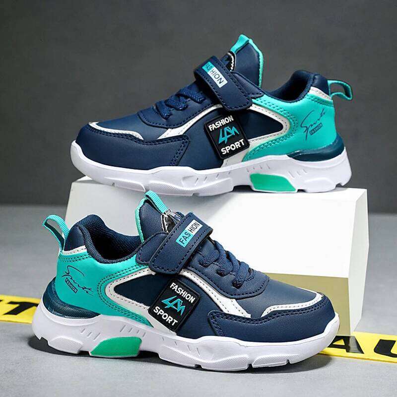 Four Seasons Children Sneakers Lightweight Non-slip Sport Shoes Outdoor Comfortable 5-16Years Old Kids Boys Walking Running Shoe 26W0224