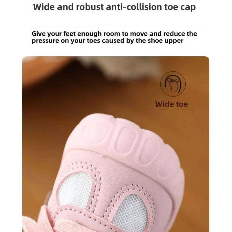 Trend Fashion Sport Shoes For Children Ergonomics Anti-slippery Toddler Kid's Sneakers Breathable Baby Boy's Girl's Running Shoe 26W022