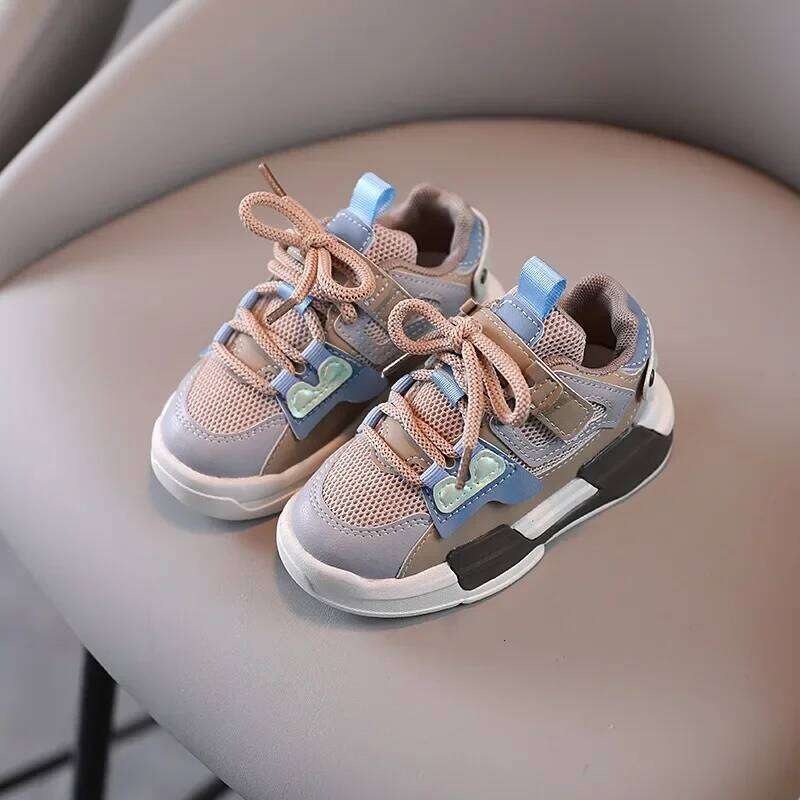 Children Casual Girls Boys Mesh Breathable Sneakers Soft Sole Kids Sports Shoes for Child Autumn 26W0224