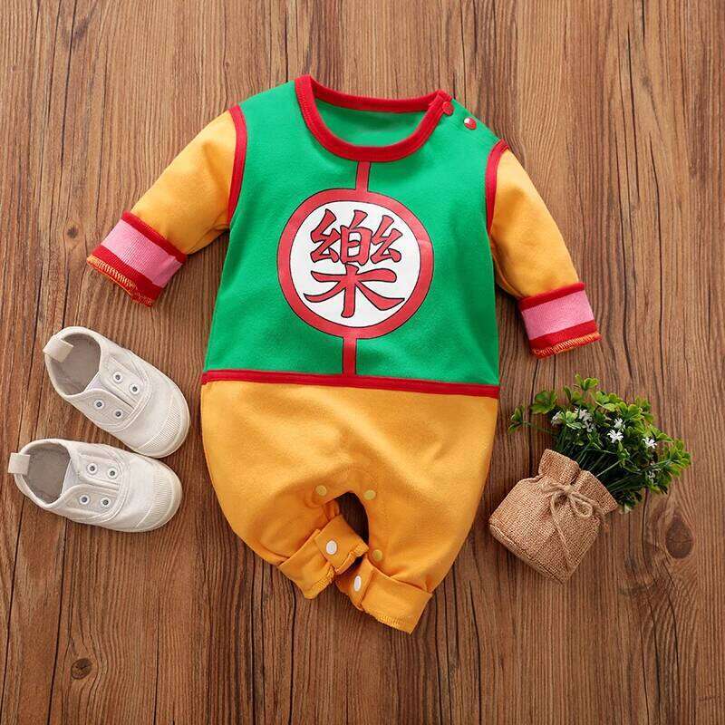 Baby Boys Long Sleeve Cosplay Outfit Costume Romper Jumpsuit Infant Clothes Toddler 100% CottonSpring and Autumn 26Y0224