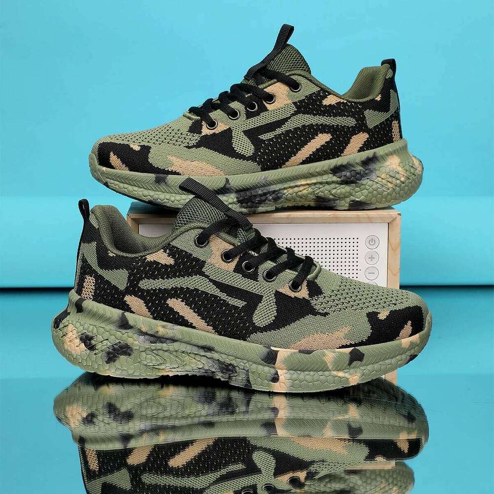 Camouflage Four Seasons New Mesh Breathable Sports Youth Students Casual Shoes Outdoor 26W0224