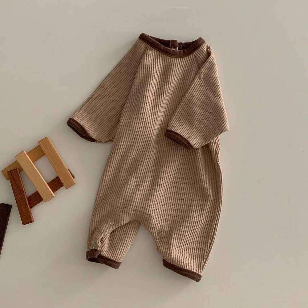 Girls Boys Romper Rainbow Long Sleeves Cotton Kids Pullover Jumpsuit Newborn Cute Clothes Baby Outfit Accessories 26Y0224