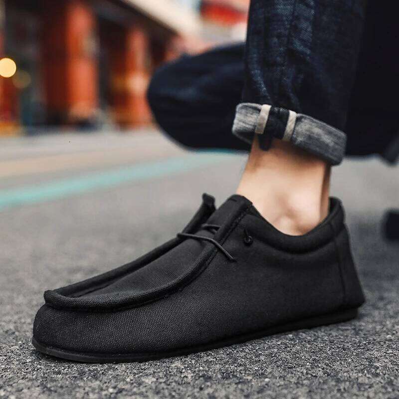 MAEDEF Men's Canvas Flats Shoe Male Summer Casual for Man High Quality Couple 2024 Walking Driving Mens Shoes