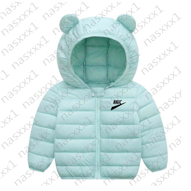 Children's Cotton Coat Baby Brand Down Jacket Boys Green Hooded Colthing Girls Warm Winter Clothes Toddler Kids Outerwear 0-6Years