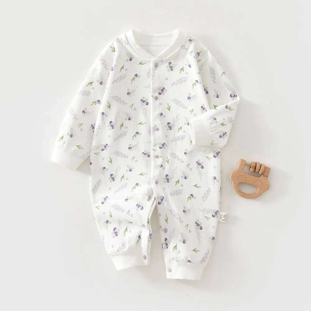 AYNIGIELL Baby Clothes Spring Autumn Pure Cotton Underwear Newborn Onesie Romper Long Sleeve Loungewear Outfit Bodysuit 26H0224