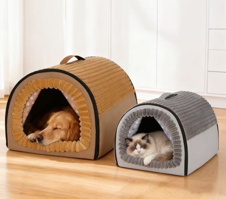 Cat litter winter warm closed cat house tent cat house security comfortable rebound winter removable and washable kennel