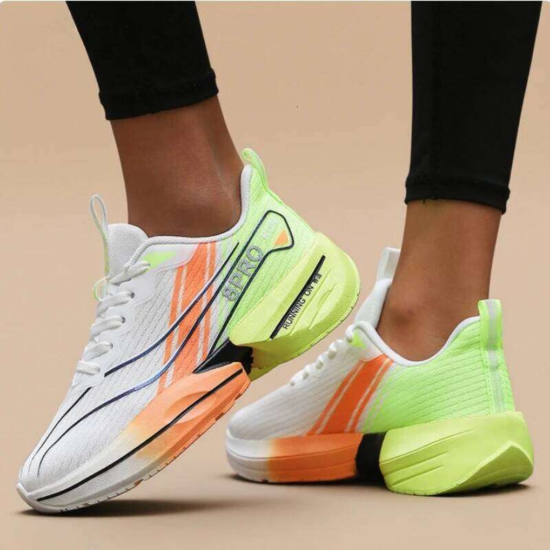 New Women's Running Shoes Marathon Cushion Anti-slip Ultra Light Breathable Comfortable Nonskid Speciality Sneakers Man