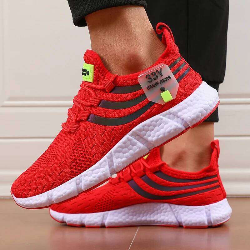 Soft Soled Sports 2025 Summer New Breathable Casual Mesh Fashionable Trendy Men's Running Shoes Sneaker
