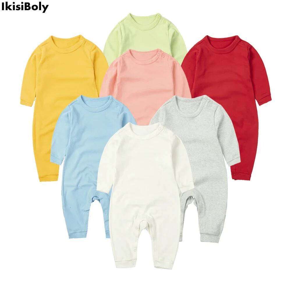 Newborn Ropa Bebe 0 To 3 Months Romper Jumpsuits for Baby Girl Boy 100% Cotton Bodysuit Long Sleeve Onesie Outfit 26H0224