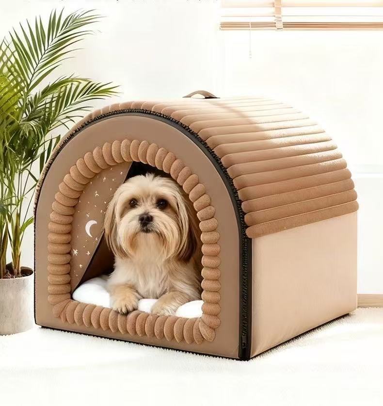 Cat litter winter warm closed cat house tent cat house security comfortable rebound winter removable and washable kennel