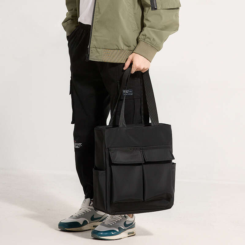 Canvas Vintage Large Capacity Handbag Unisex Casual Travel Bag Korean Style Ins Workwear Style Tutoring Bag High Quality Luxury Bag