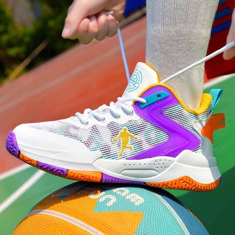 Fashion Kids Sneakers Ankle Protected Basketball Casual Sports Children Gym Training Shoes Boys Girls Trainers 26W0224