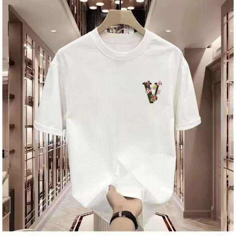 Pure Cotton Casual Short-Sleeve T-Shirt For Male Students, Spring Design, Summer Base Printed Shirt, New Trendy Loose Top