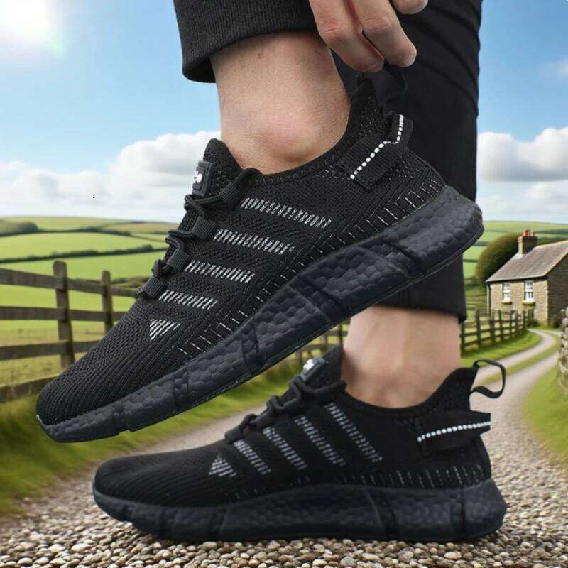 Men's Mesh Unique Innovative Trend Design Lightweight Sneakers Comfortable Outdoor Running Jogging Tennis Men Shoes