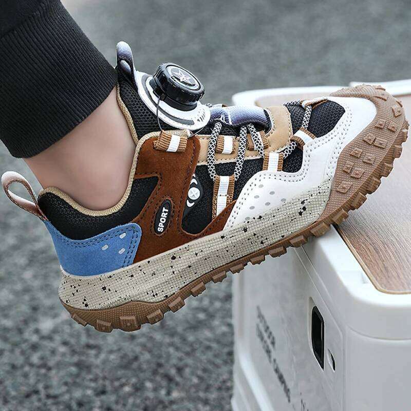 Children's Casual Rubber Wear-resistant Outsole Running Trendy Comfortable Convenient Sports Shoes for Kids 26W0224
