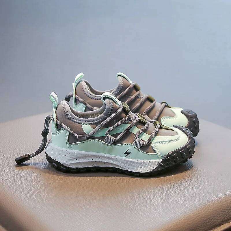 2026 Hot Selling Autumn Childrens Sports Lightweight Foot Protection Running Outdoor Wrapped Stable Casual Shoes 26W0224