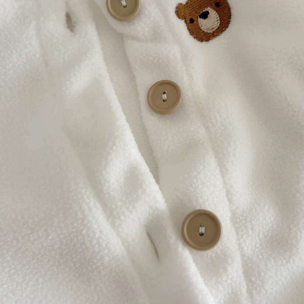 0-18 Month Newborn Romper Boys Girls Cute Bear Embroidery Long Sleeve Baby Bodysuit Clothes Infant Autumn&Winter Costumes 26H0224