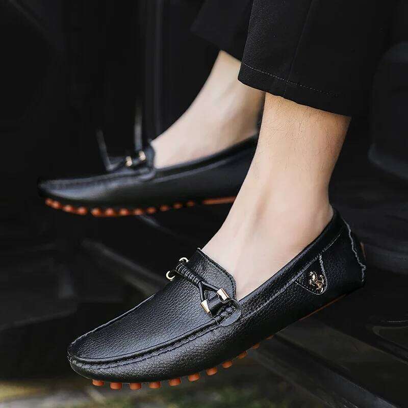Mens Dress Men's Formal Leather for Men Elegant Casual Business Social Male Wedding Party Shoes Driving Shoe