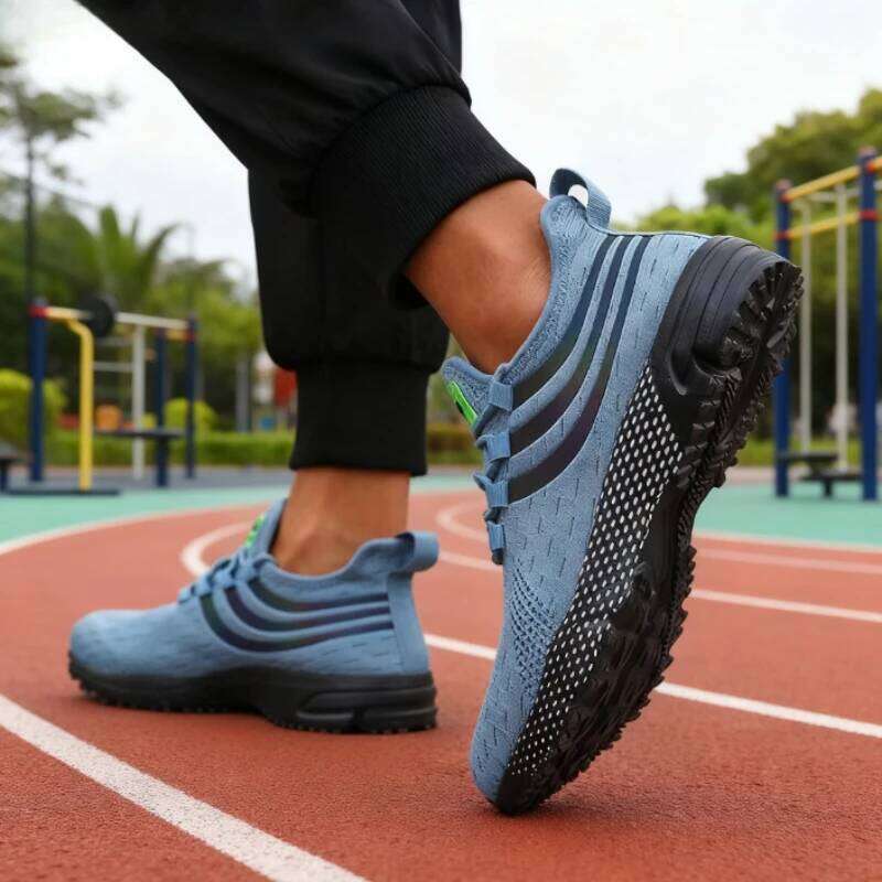 Men's Knitted Running Lightweight Breathable Sneakers Non-Slip Outdoor Athletic Shoe Casual Walking Shoes for Men Hot Sale