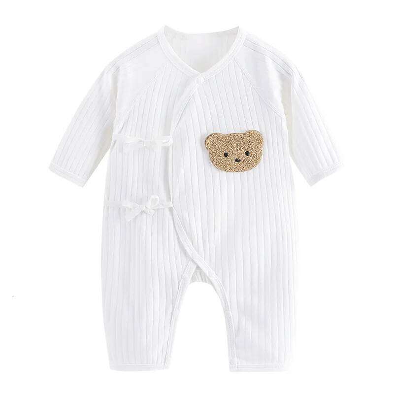 Bear Baby Romper Spring Autumn Long Sleeved Clothes Soft Pure Cotton Newborn Bodysuit Infant Jumpsuit Outfits 26Y0224