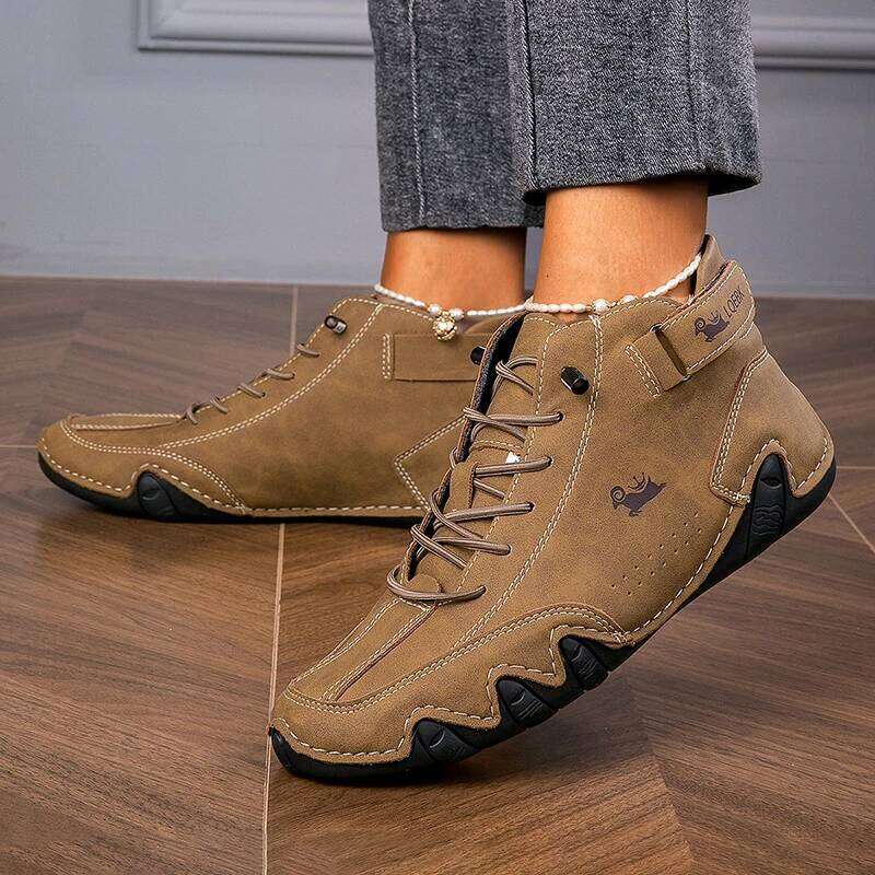 Men's Loafers High-quality Fashionable Design Leather Sports Shoes Comfortable Breathable Motorcycle Boots 2025 New Sneakers Men