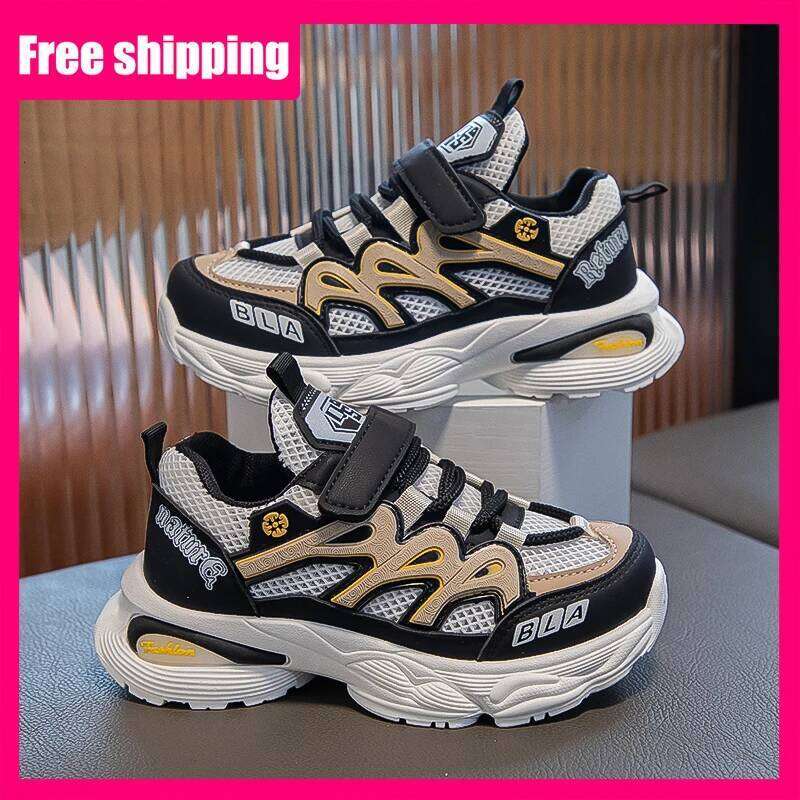 Children Sneakers Trendy Mesh Breathe Versatile Light Comfort Summer Casual Tennis 2026 New Soft Thick Soled Sports Shoes 26W0224