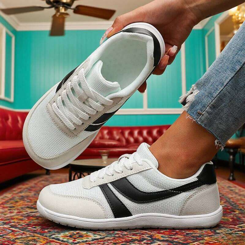 New Wide Toe Mens Womens Casual Lightweight Soft Sole Walking Breathable Mesh Sneakers Comfortable Hikning Shoes