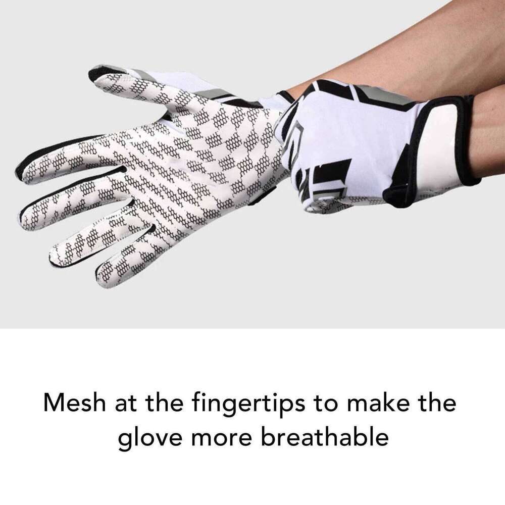 Non Slip Football Rugb Breathable Full Finger for Baseball Sports Gloves 26H0224