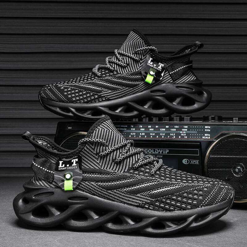 Men's Summer Mesh Dad Shoes Lightweight Breathable Sport Sneakers Outdoor Running Walking Non-Slip Comfort Casual Male Footwea